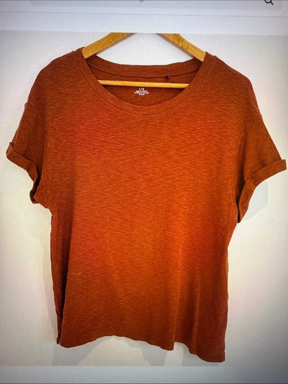 Buffalo David Bitton Women Round Neck Short Sleeves Pullover T Shirt Size L